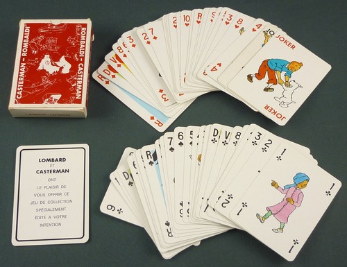 Jeu cartes tintin - jeu, 54
