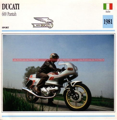 Ducati pantah 600 1981 fiche - ducati, :