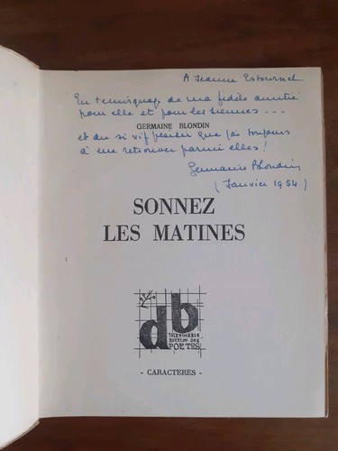 Germaine blondin sonnez - blondin,, les