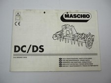 Maschio DC DS Krümler operating instructions spare parts list 1998