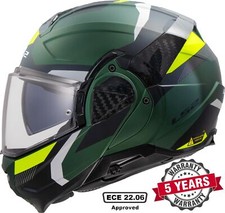 LS2 FF910 ADVANT II MODULAR FLIP FRONT FULL FACE MOTORCYCLE HELMET TRIPLE OLIVE