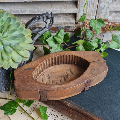 Ancien moule beurre bois - ancien,