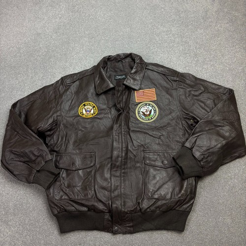 Blouson volant cuir adulte - en,