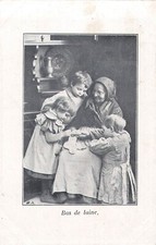 CP WOOL STOCKINGS - KIDS AROUND GRANDMOTHER - CHICOREE BONZEL