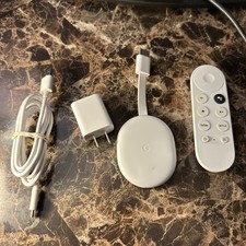 Google Chromecast 4k model GZRNL Original Remote And Cables
