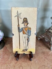 Carreau terre cuite - Soldat à la halbarde