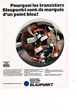 PUBLICITE  1969   BLAUKPUNT BOSCH  téléviiseurs postes radio auto radios