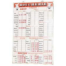 Grand panneau vintage de