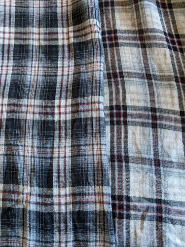 Coupe tissu coton carreaux - coton,