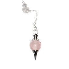 Rose Quartz Pendulum - Ball