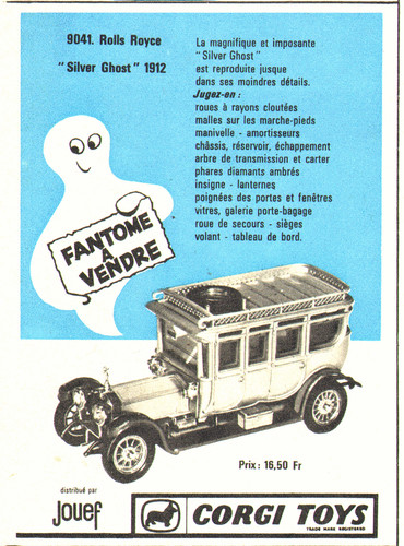 Pub vehicule miniature corgi - vehicule, "