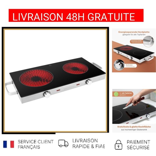 Plaque cuisson double - plaque,
