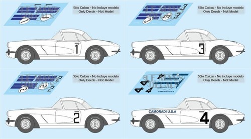 Décals corvette mans - c1,