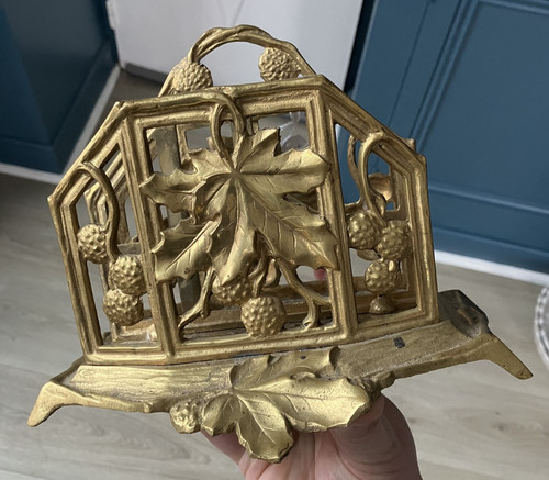 Joli porte courrier bronze - porte,
