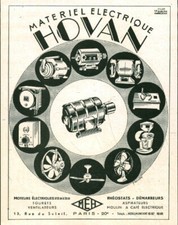 Antique 1949 Hovan Electrical Equipment Magazine Issue Advertising