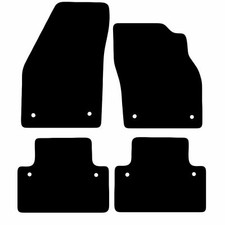 Volvo V50 2004 - 2015 Tailored Black Car Floor Mats Carpets 4pc Set 8 Clips