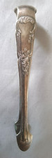 ANTIQUE BEAUTIFUL SILVER METAL SUGAR TONG 1930-1950 with 2 hallmarks