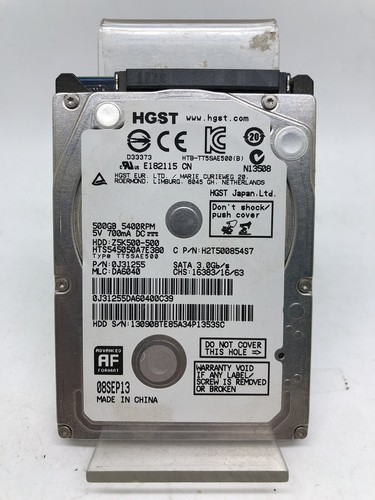 Disque dur interne hgst - disque, 500go