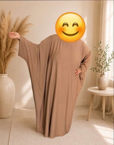 Abaya manches larges avec