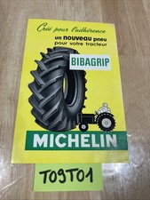 Michelin Tractor Tire Bibagrip Advertising Catalog Leaflet Catalog