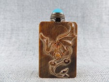 Hand-carved Old Chinese Snuff Bottle Figure Pattern