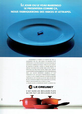 advertising 0623 1991 Le Creuset cast iron casserole calf Marengo