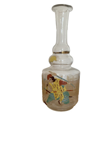 Rare carafe verre émaillé - carafe,