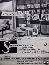 ADVERTISEMENT 1959 FURNITURE LORD LIBRARY PERFECT - ADVERTISING 