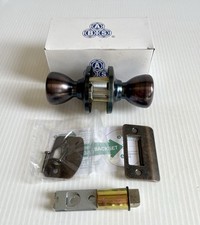 Mobil Home/RV Interior Door Knob Oil Rubbed Bronze Fits Doors 1 1/8-1 1/2” Thick