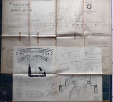 Model boat - plan - "VAGABOND - motor cruiser " Edition M.R.B. - 1950 -