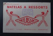 Buvard MATLASSOR matelas à ressorts LILLE MARSEILLE BORDEAUX Blotter Löscher