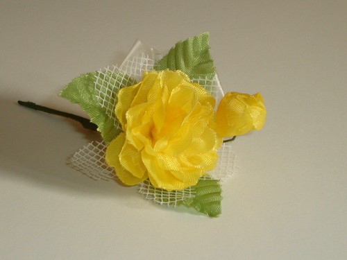 Broche fleur rose - broche,