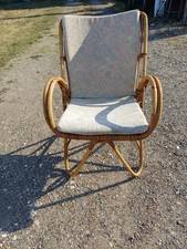 Fauteuil Rotin , Osier Vintage