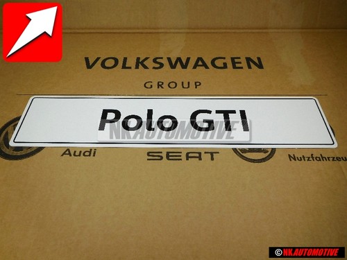 Original polo gti plaque de - vw,