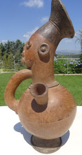 Vase Mangbetu en terre cuite  47 cm   Congo R.D.C.   Art Africain