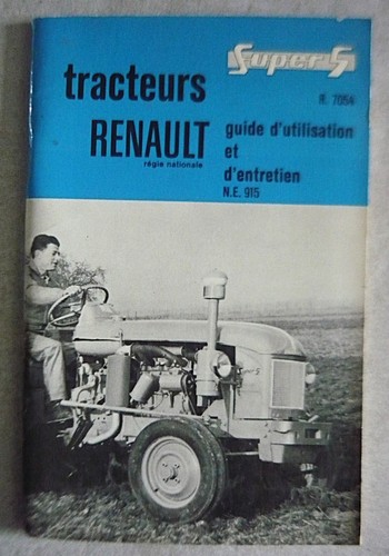 Manuel utilisation entretien