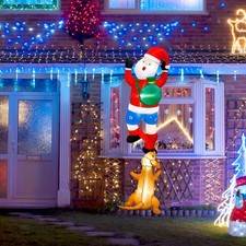 Père Noël gonflable en forme