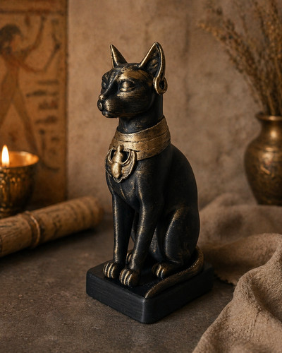 Statue bastet chat égyptien - statue,