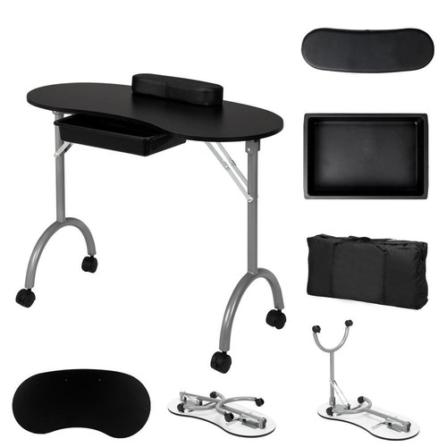 Table manucure pliable avec - table, à