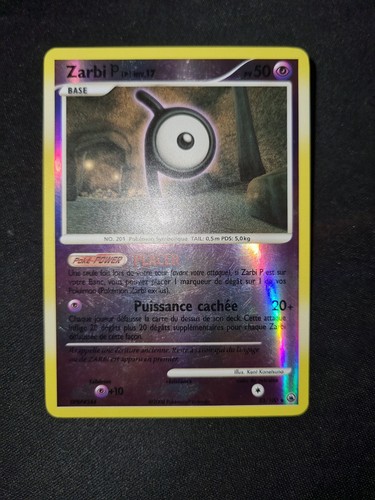 Carte pokémon zarbi - carte, [p]