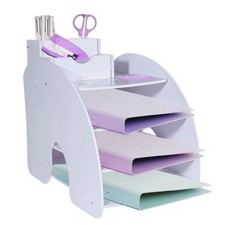 Bac à courrier - Organiseur de documents A4 - Plateau de fichiers de bureau a...