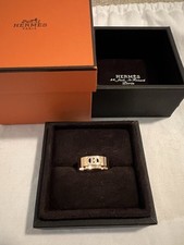 Hermes H d'ancre ring, small model with diamonds