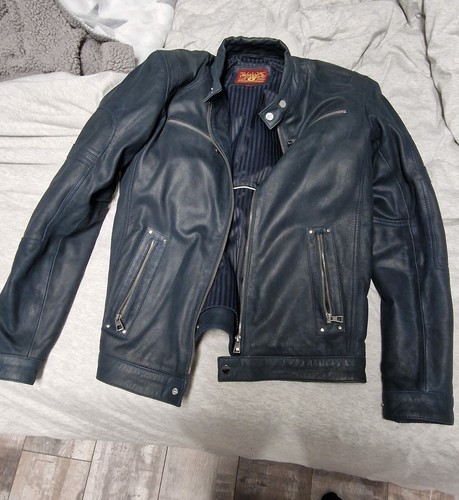 Blouson cuir vachette homme - cuir,