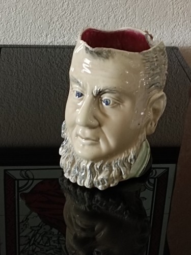 Pichet barbotine tête - tête, homme