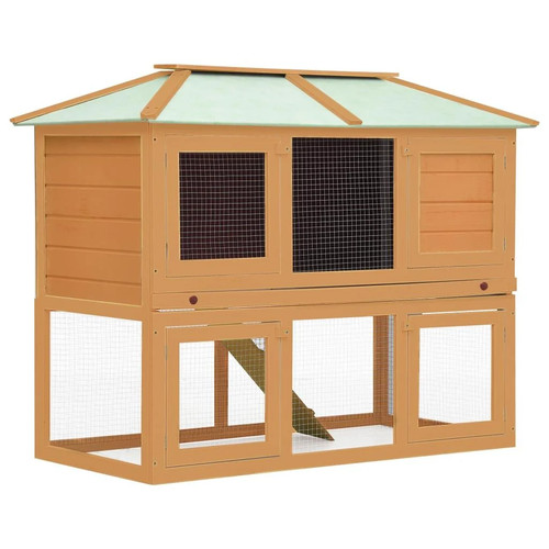 Cage clapier double - , pour