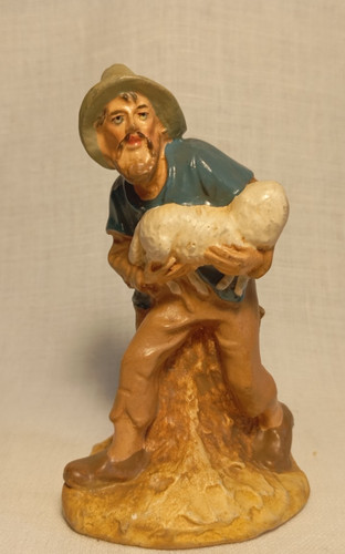 Rare santon berger agneau - à, l'agneau