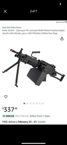 Air soft gear m249 para - soft,