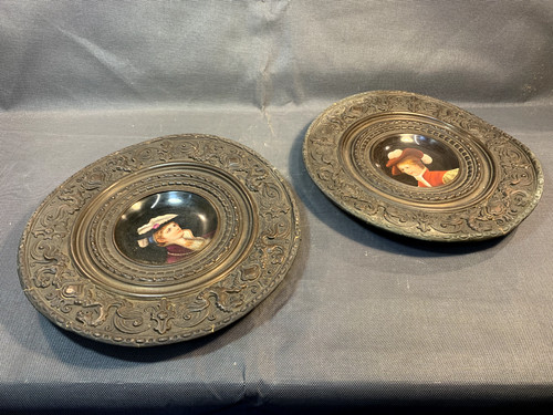 Lot anciennes assiettes - lot,