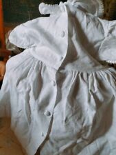 poupée robe ancienne coton et broderie  SFBJ  jumeau unis France Bru ANTIC DRESS