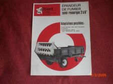 ANCIEN  PROSPECTUS    PUBLICITAIRE   EPANDEUR DE FUMIER  ALBERT